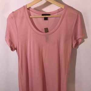 J. Crew high-low Tee Short Sleeve XS Pink NWT